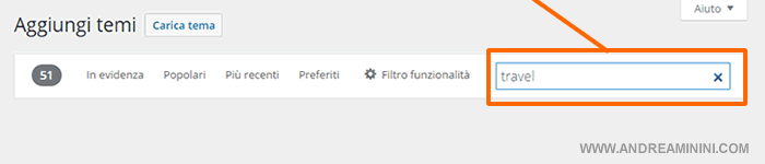 cerco i temi da aggiungere con una ricerca libera