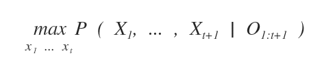 la formula dell'algoritmo di Viterbi