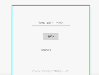 il layout dell'applicazione