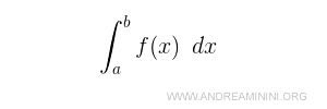 la formula dell'integrale definito