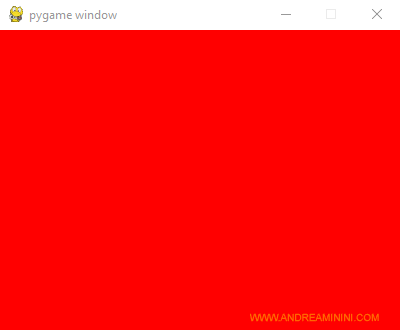 lo sfondo di colore rosso