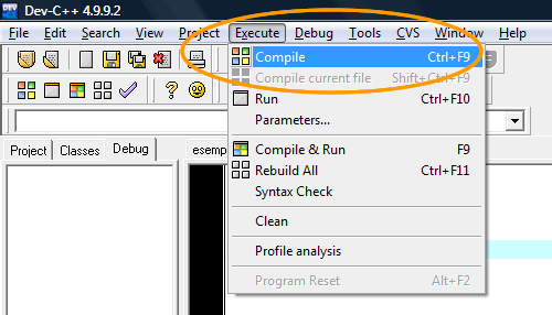 la compilazione del sorgente C in un oggetto eseguibile