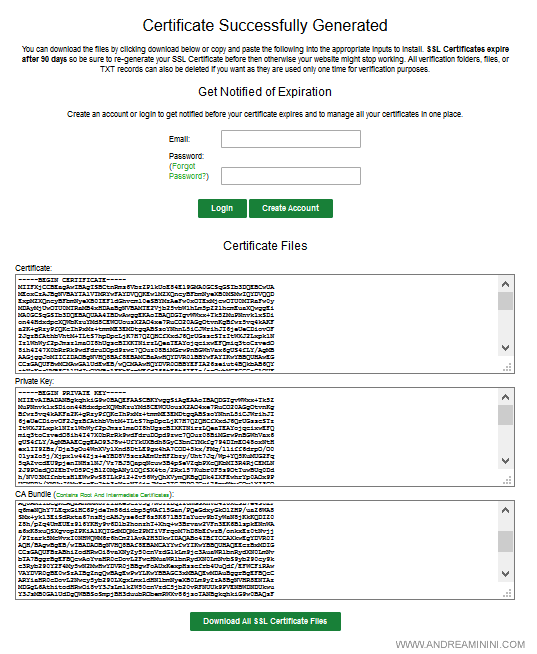 il certificato SSL