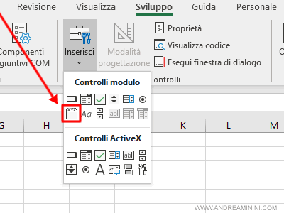 seleziono la casella di gruppo