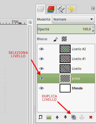 per duplicare il livello