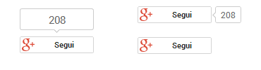 quale annotazione scegliere per il pulsante su google plus