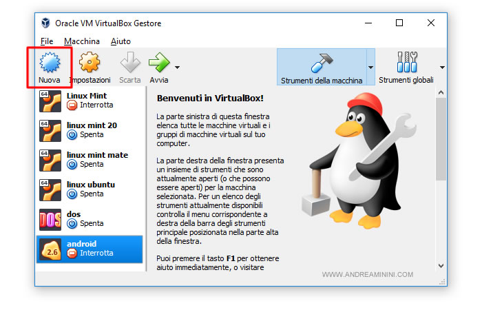 come creare una macchina virtuale