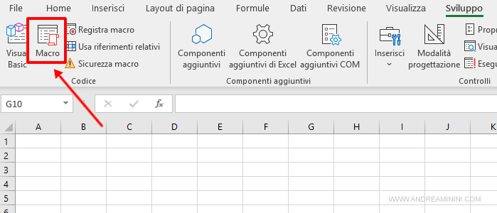 come visualizzare le macro di un foglio di calcolo Excel