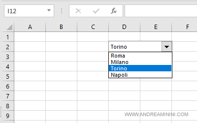 come creare un menu a tendina