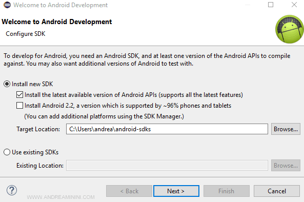 installazione Android SDK