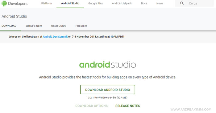 come installare Android Studio