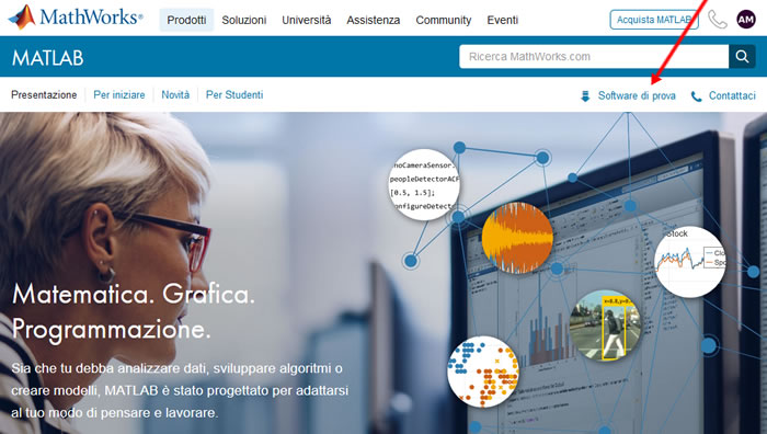 il sito web di MathWorks