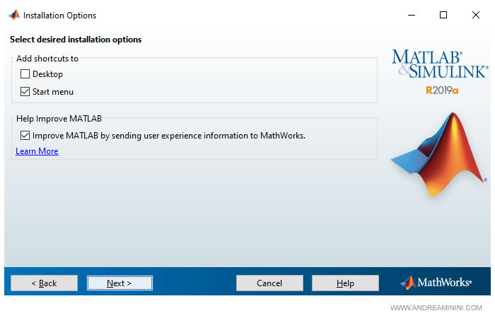 aggiungo l'icona di MatLab sul desktop di Windows