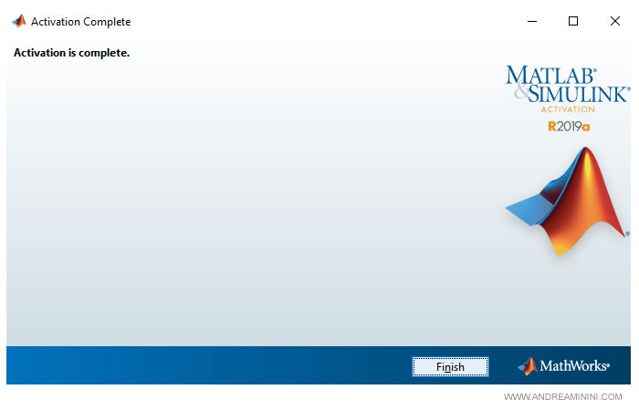 l'installazione di MatLab è terminata