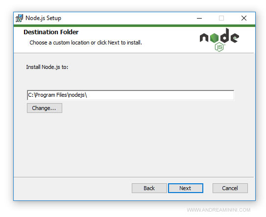 l'installazione sul PC