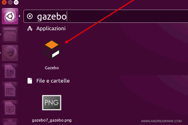 come avviare Gazebo su Ubuntu