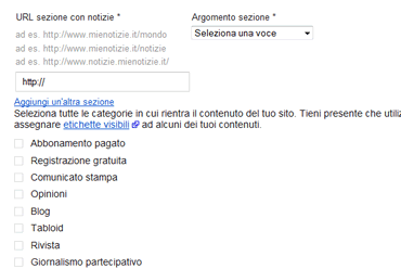 INDIRIZZO DELLE NEWS