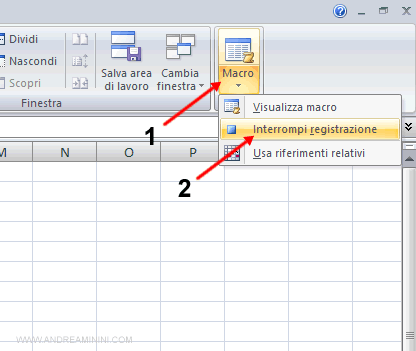 come salvare una macro su Excel