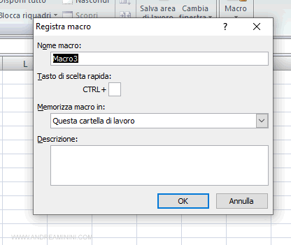come salvare una macro excel