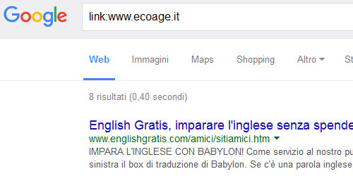 esempio di utilizzo del comando LINK
