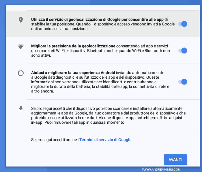 premo su Avanti