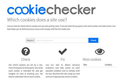 Il sito cookie checker