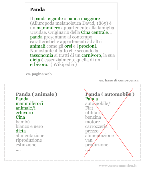 esempio di analisi delle co-occorrenze di un documento