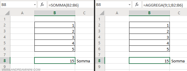 come funziona la funzione AGGREGA