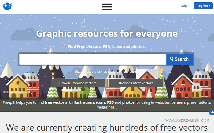 home page di Free Pik