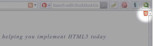 la visualizzazione di html5 powered sul browser Opera ( add-on )