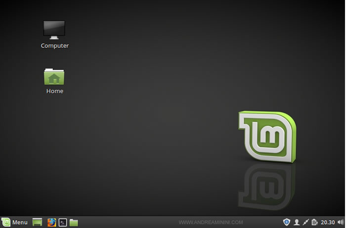 il desktop di Linux Mint