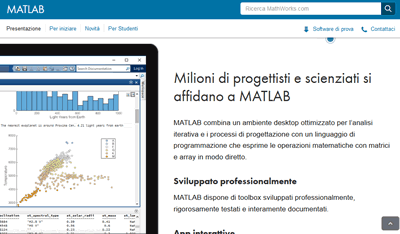 il sito web ufficiale di MATLAB
