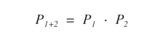la formula della probabilità congiunta di due probabilità singole