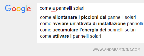 altro esempio di autocompletamento