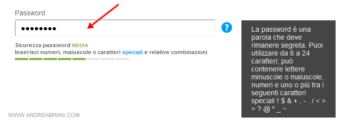 scegliere una password sicura