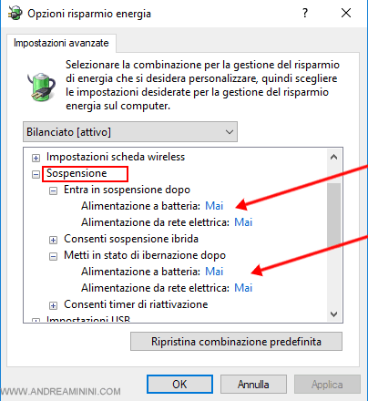 le ultime configurazioni