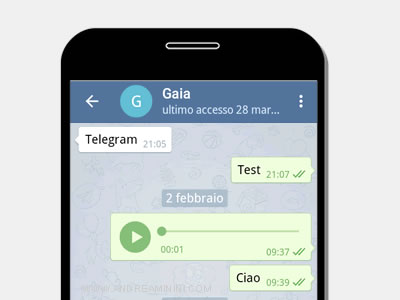 esempio di applicazione Telegram