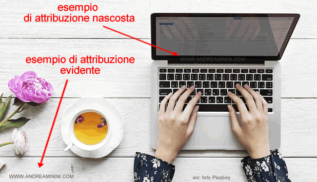 esempi di attribuzione nascosta e palese