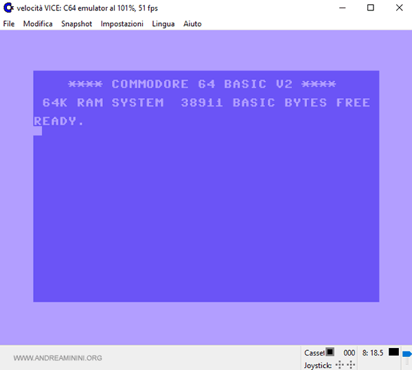 l'emulatore VICE