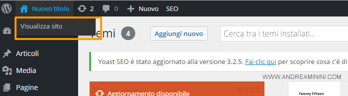 come controllare se la home page è una static page