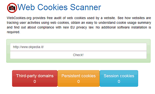 Web Cookie Scanner