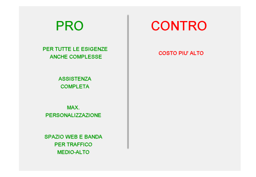 i pro e contro dei siti professionali